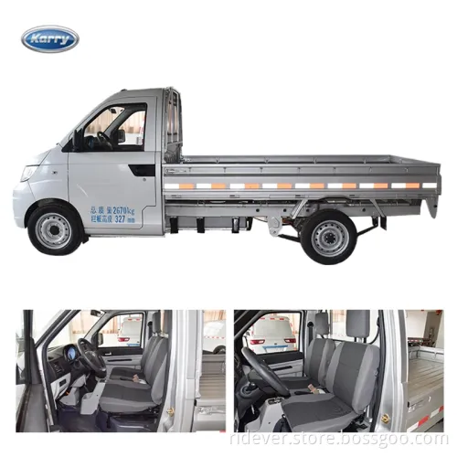 Ridever Wholesale 2021 Karry Auto Ujin EV Mini Truck 246 Km Cheap Chinese Electric Truck 0km Miles Used Pure Electric Power Used Cars for Sale